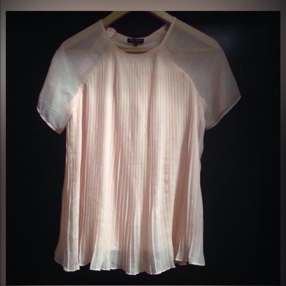 Zalora collection Pink Pleated Flowy Top